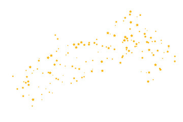 golden stars and confetti decoration ideal for festive themes, holiday celebrations, and award designs with elegant textured style