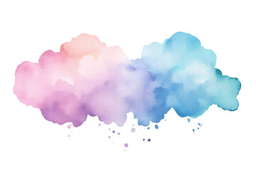 Obraz premium Pastel Watercolor Cloud Background.