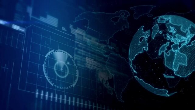 digital world map