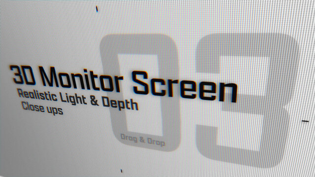 3D Monitor Screen Animations (03) | Animated Camera Close Ups (Drag & Drop)