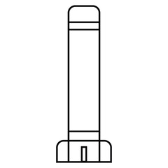 Militari rocket missile vector illustration