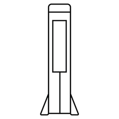 Naklejka premium Militari rocket missile illustration