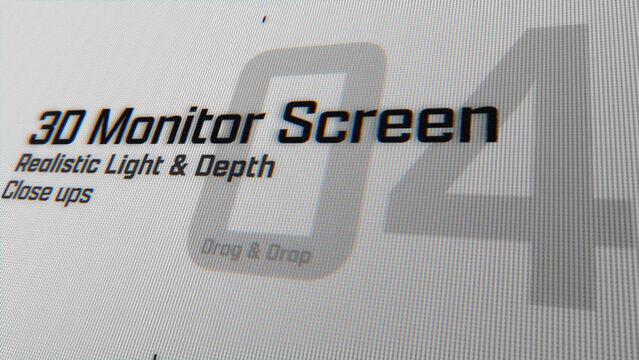 3D Monitor Screen Animations (04) | Animated Camera Close Ups (Drag & Drop)