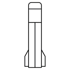 Vector militari rocket missile illustration