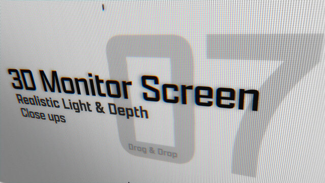 3D Monitor Screen Animations (07) | Animated Camera Close Ups (Drag & Drop)