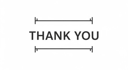 Modern &ldquo;Thank You&rdquo; Web Headline for Website or Landing Page

