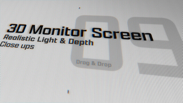 3D Monitor Screen Animations (09) | Animated Camera Close Ups (Drag & Drop)