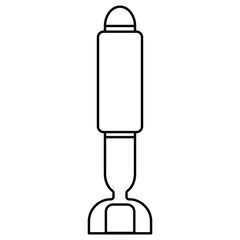 Torpedo battle ship illustration. Submarine torpedo bomb illustration