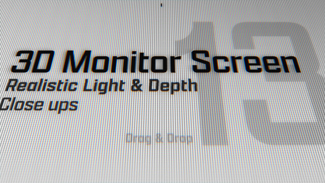 3D Monitor Screen Animations (13) | Animated Camera Close Ups (Drag & Drop)