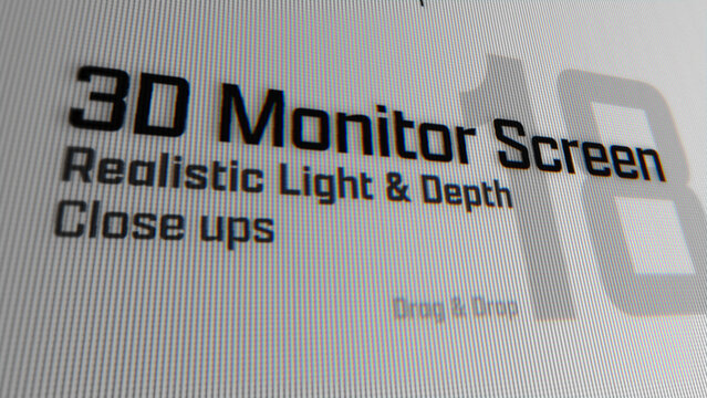 3D Monitor Screen Animations (18) | Animated Camera Close Ups (Drag & Drop)