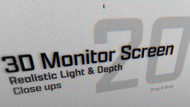 3D Monitor Screen Animations (20) | Animated Camera Close Ups (Drag & Drop)