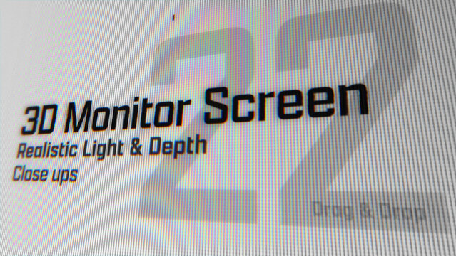 3D Monitor Screen Animations (22) | Animated Camera Close Ups (Drag & Drop)