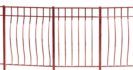 Photos wrought iron fence on white
