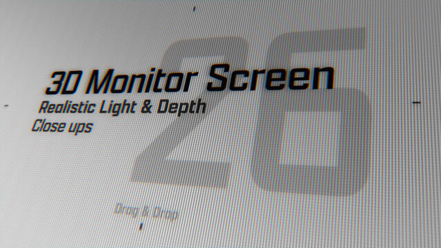 3D Monitor Screen Animations (26) | Animated Camera Close Ups (Drag & Drop)