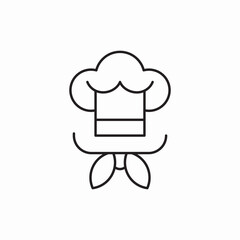 chef hat icon sign vector
