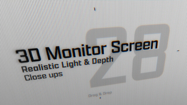 3D Monitor Screen Animations (28) | Animated Camera Close Ups (Drag & Drop)