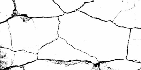  white surface with a network of black cracks and textured surface details visible white grunge background.
