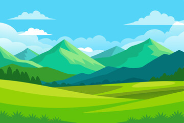 Obraz premium mountain landscape with mountains
