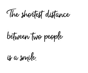 A smile conveys warmth and sympathy and is a sign of appreciation. Meaningful words in a special font, vector, vector graphic, eps. Version 2