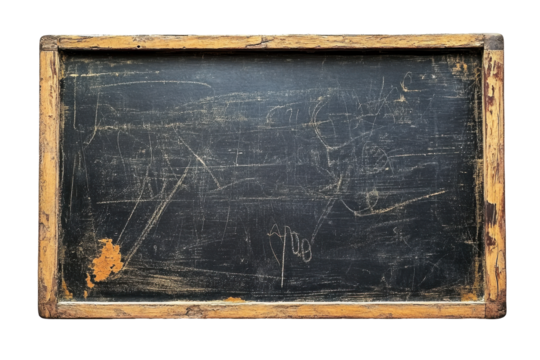 Rustic wooden chalkboard with a rough surface ideal for writing messages or displaying menus in a cafe or classroom