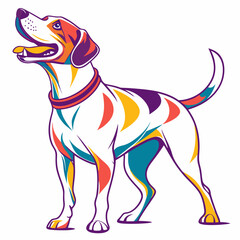 Obraz premium vector illustration dog