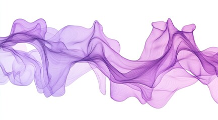 Abstract flowing shapes in shades of purple and lavender