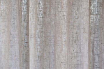 Off white linen drapes texture