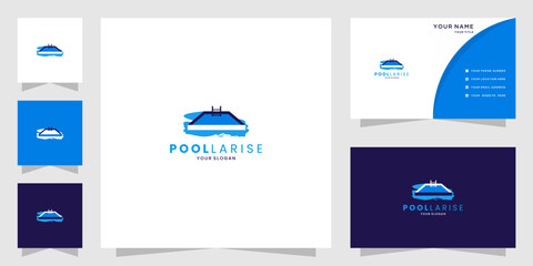 Modern Swimming Pool Logo and Branding Package