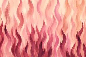 Watercolor pink and brown flames pattern wallpaper