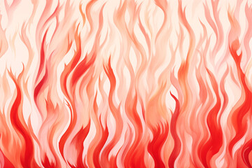 Watercolor red and white flames pattern wallpaper