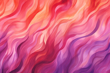Watercolor red and purple flames pattern wallpaper