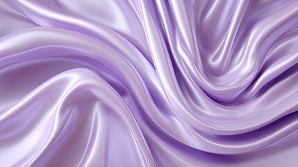 Fototapeta premium Lilac Silk Swirl Abstract Fabric Texture.