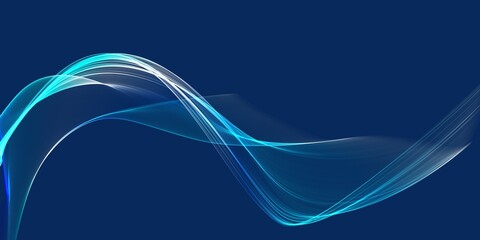 abstract blue waves, the idea for simply wallpaper with copy space