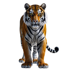 Majestic Tiger Portrait on Black Background