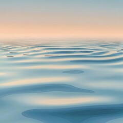 Obraz premium featuring gentle water ripples and soft liquid gradients framed by a smooth reflective border calming and isolated