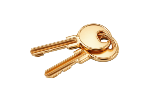 Key isolated on transparent background	