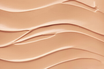 Makeup liquid foundation medium color tone smudge blur cream background