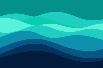 Obraz premium Abstract blue wave pattern design with light water texture for a summer sky backdrop