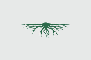 Abstract Life Root Logo Design Template
