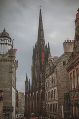 Fototapeta premium The streets of Edinburgh in spring