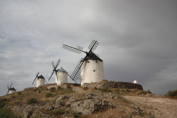 The windmills of Consuegra inspired Miguel de Cervantes for the famous fight episode between Don Quixote and the giants