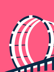 Obraz premium Abstract Bridge Arch Graphic Design Illustration