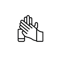 Fototapeta premium Handshake business people shaking hands icons black Colors with background