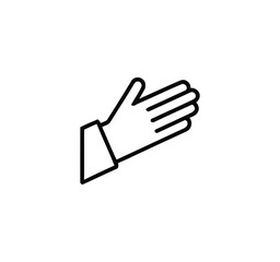 Handshake business people shaking hands icons black Colors with background