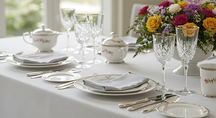 Fototapeta premium table set for a wedding