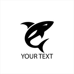 Shark Logo Design – Fierce Ocean Predator Vector Emblem Isolated on White Background