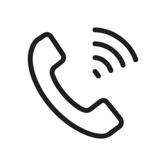 phone icon symbol for web contact and communication