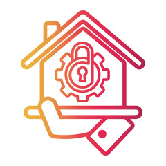 access Line Gradient Icon