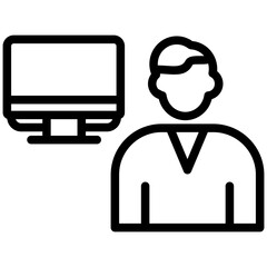 Fototapeta premium Admin vector icon illustration concept