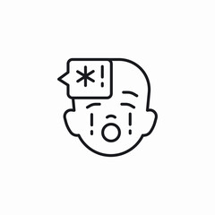 bullying words icon sign vector